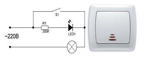 Почему тускло светится светодиодная лампа при выключенном выключателе?