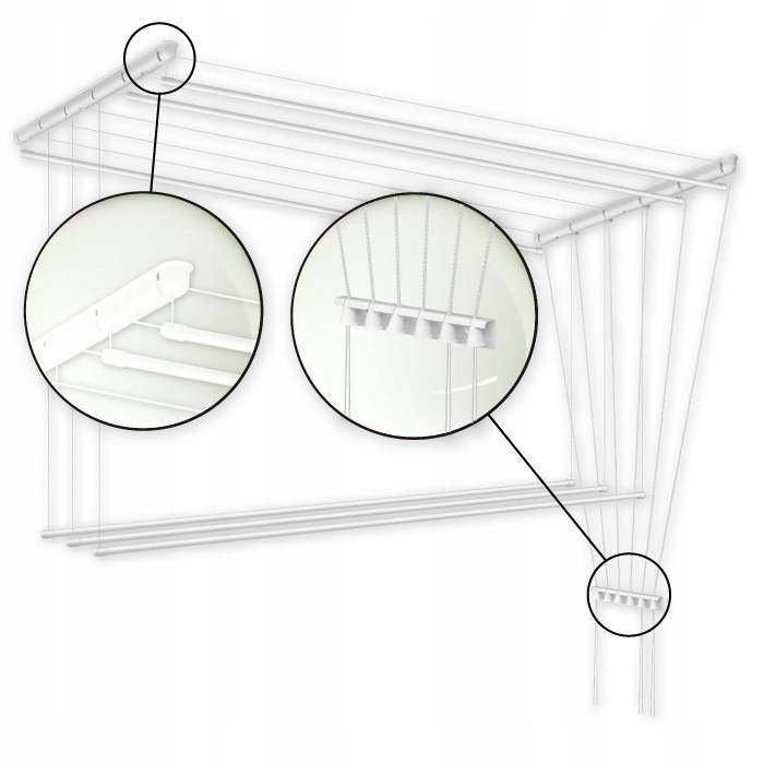 Потолочная сушилка для белья на балкон: лиана и другие виды