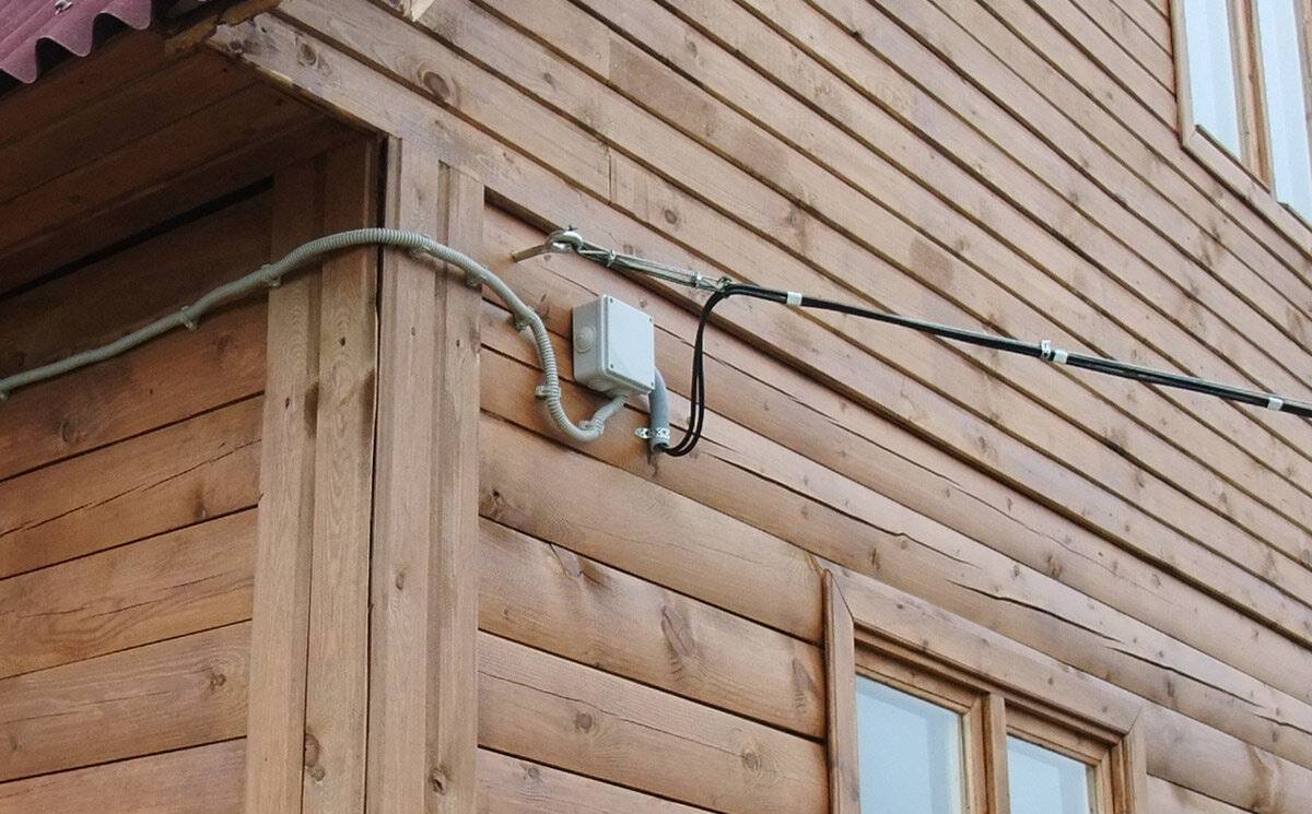 Подключение сип провода от столба к дому своими руками