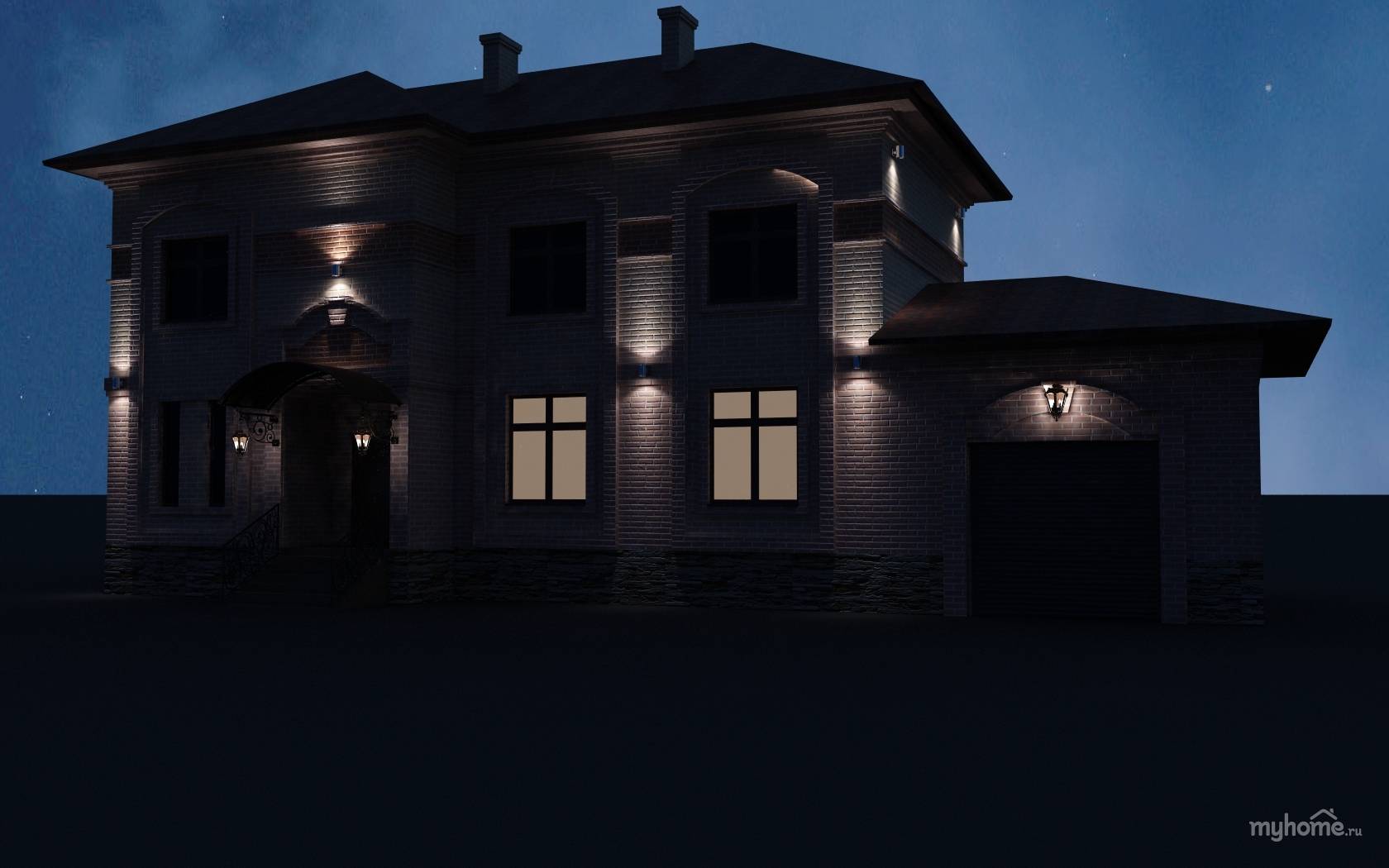 Подсветка частного дома снаружи — как правильно сделать